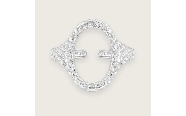 Elvira Oval Ring Sølvbelagt