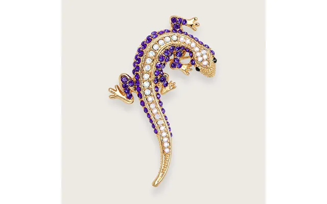 Sally Gekko-broche Med Lilla Rhinsten