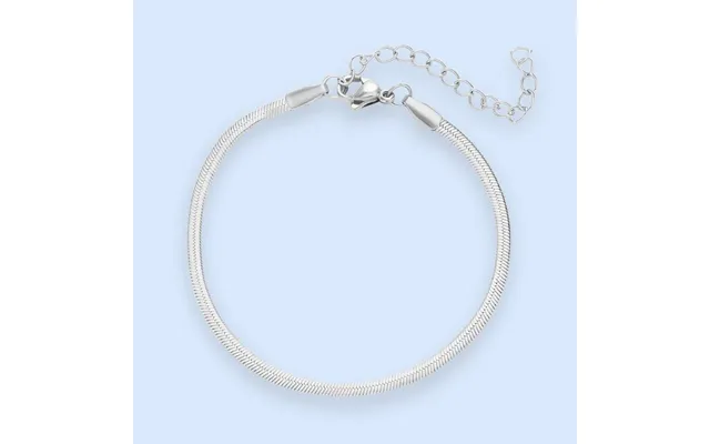 Zoé Flat Snake Chain Armbånd - 2mm