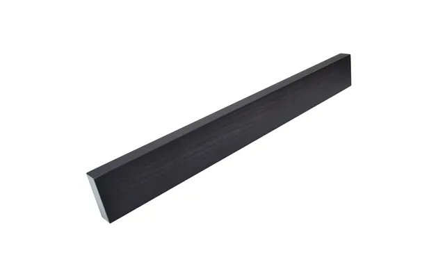 Knivmagnet I Sort Lakeret Træ 7 Knive 45 Cm