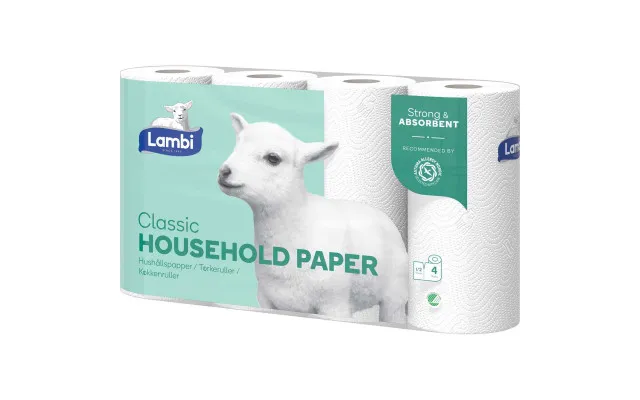 Køkkenrulle Lambi 2 Lag Hvid 20 Rl