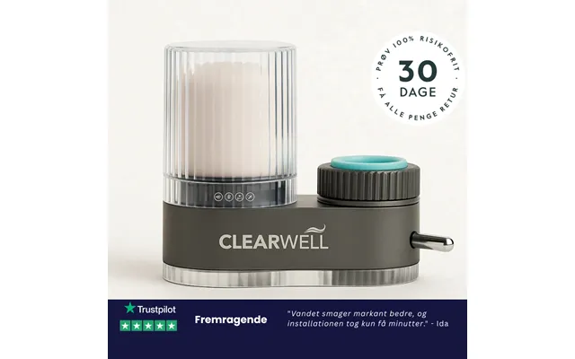 Clearwell Vandfiltrering Startpakke - Hvid Køb 699 Kr.