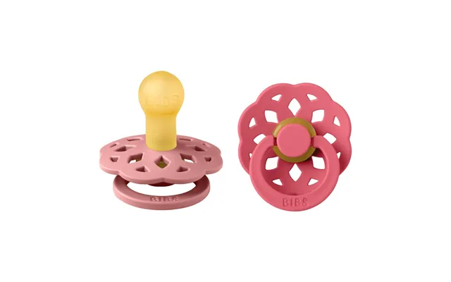 Bibs Pacifier Boheme Latex Dusty Pink Coral Size 1 2 2pcs