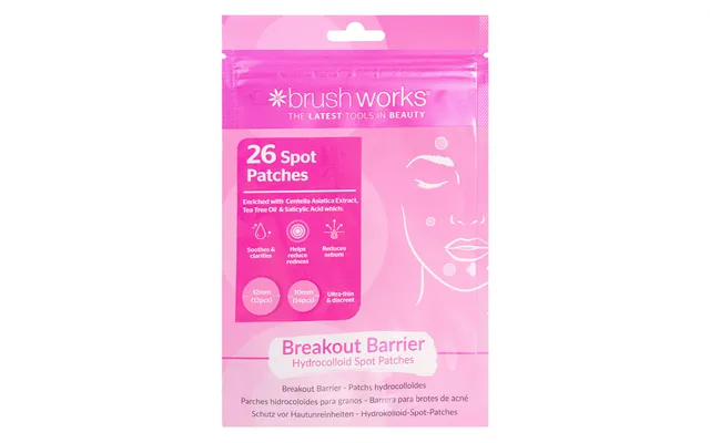 Brushworks Breakout Barrier Hydrocolloid Patches 26pcs