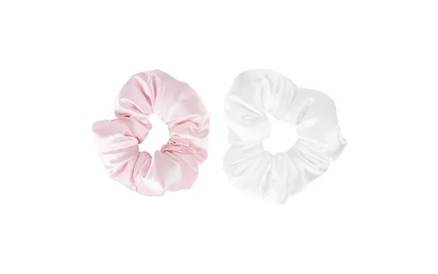 Brushworks Large Cloud Scrunchies Pink & White