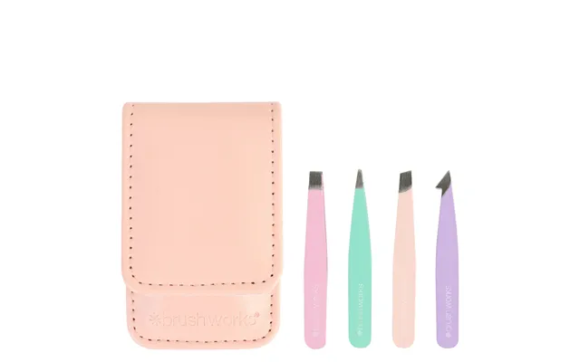 Brushworks Travel Tweezer Set Pastels