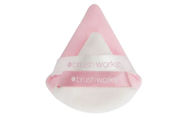 Brushworks Triangular Powder Puff Duo 2pcs