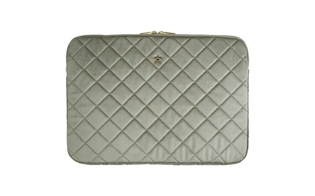 Dark Velvet Quilted Mac Cover Milieu Green