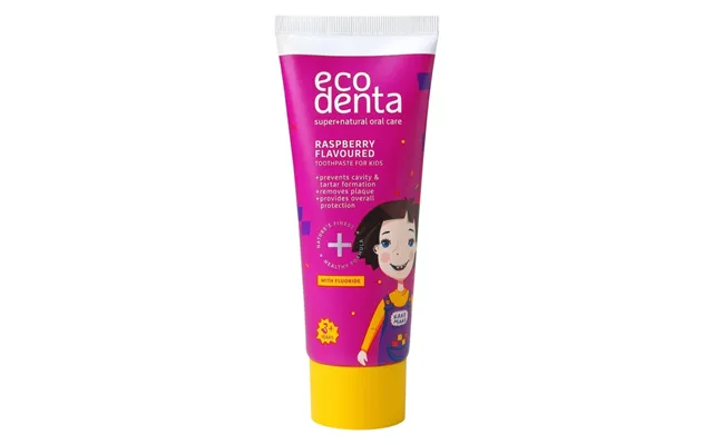 Ecodenta Kids Toothpaste Raspberry With Fluoride 75 Ml