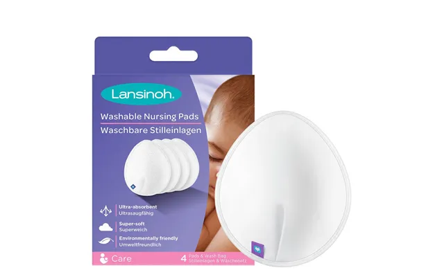 Lansinoh Washable Nursing Pads White 4 Pcs