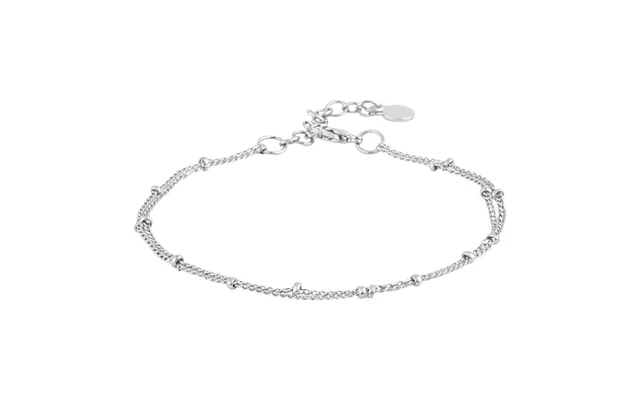 Snö Of Sweden Steel Double Amsterdam Anklet Plain Silver Onesize