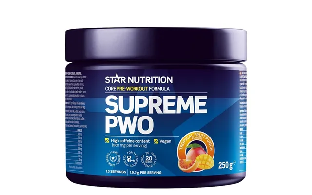 Star Nutrition Supreme Pwo Tropical Fruit Punch 250g