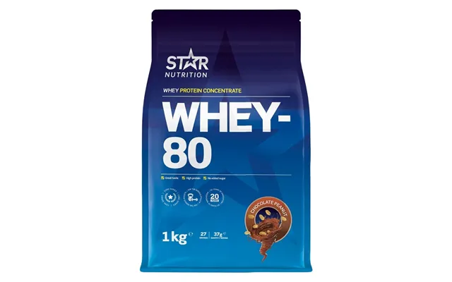 Star Nutrition Whey-80 Chocolate Peanut 1000g