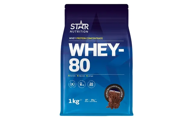 Star Nutrition Whey-80 Double Rich Chocolate 1000g