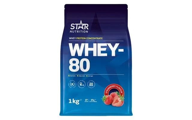 Star Nutrition Whey-80 Strawberry 1000g