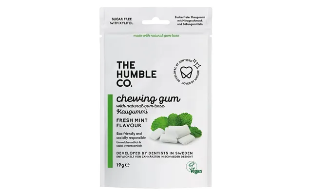The Humble Co Humble Natural Chewing Gum Fresh Mint 10 Pcs