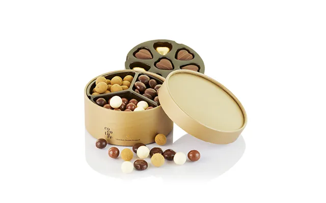 Chokolade Hatteæske Cocoture I Guld - 240g
