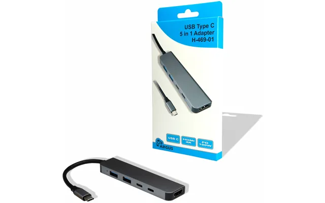 Argus H-469-01 Hub 5 Porte Usb-c
