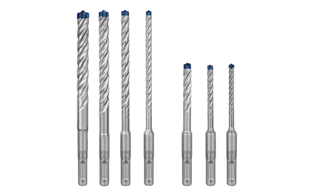 Bosch Expert 7x Borebitsæt Roterende Hammer Sds-plus 5 Mm 6 Mm 8 Mm 10 Mm 12 Mm 7