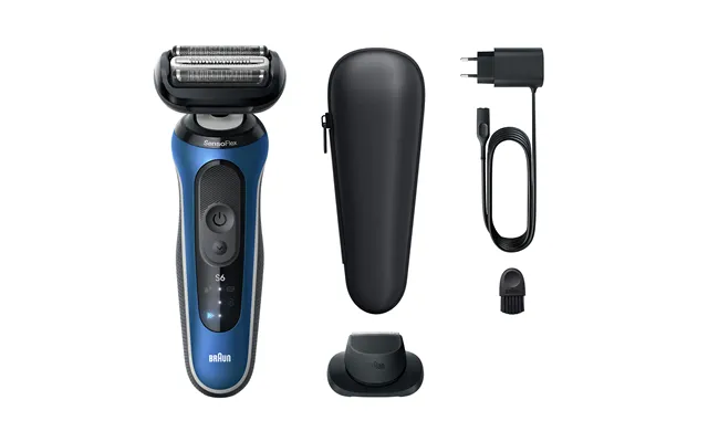 Braun Series 6 62-b1200s Barbermaskine Til Ham Folie Shaver Trimmer Blå