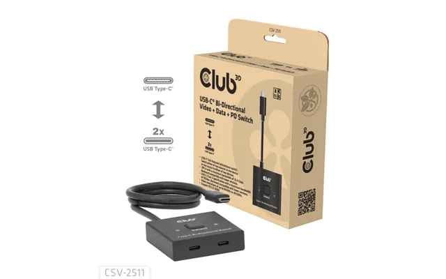 Club 3d Usb-c Switch Bi-directional 8k60hz 100w