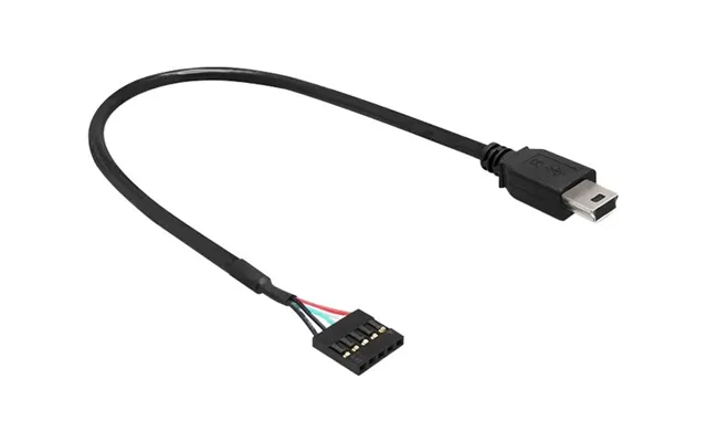 Delock Usb 2.0 Pin Header Usb Intern Til Ekstern Adapter 30cm Sort