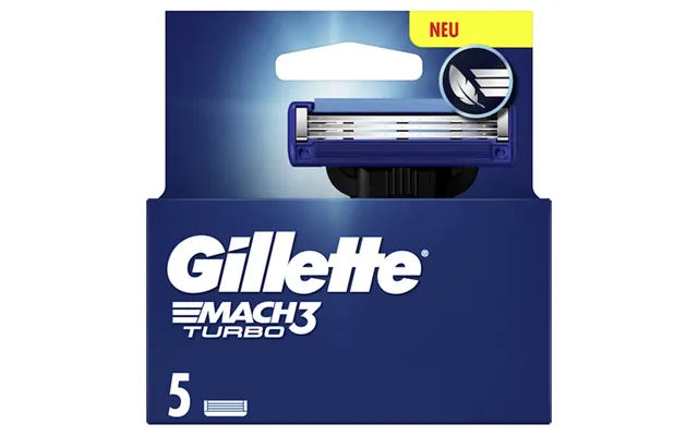 Gillette Mach3 Turbo Barberblade - 5 Stk.