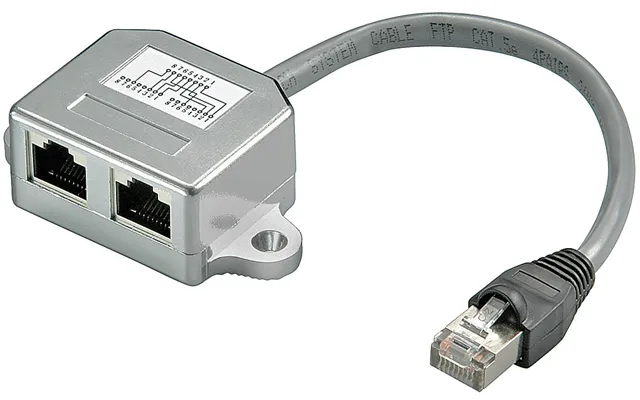 Goobay Rj45 Y-adapter Cat5 1 Til 2
