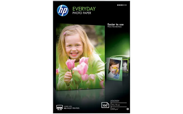 Hp Everyday Photo Paper Fotopapir 100 X 150 Mm 100ark Cr757a