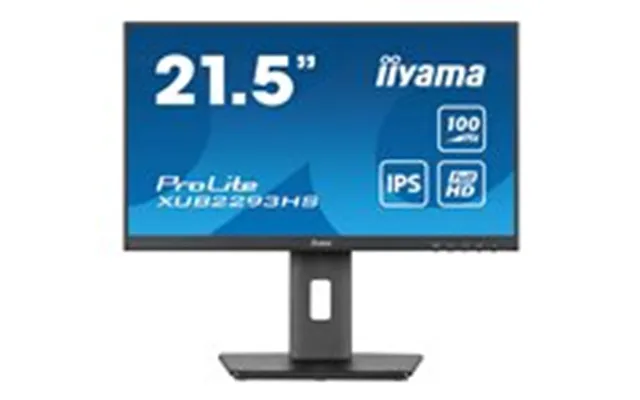 Iiyama Prolite Xub2293hs-b6 21.5 1920 X 1080 Full Hd Hdmi Displayport 100hz Pivot Skærm