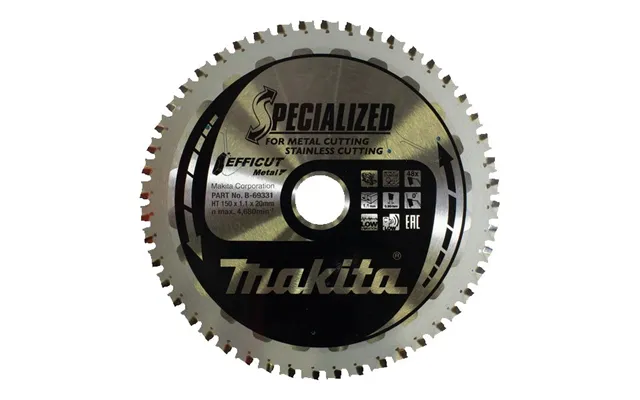 Makita Efficut Rundsavsklinge Rundsav Ø150 Diameter 48