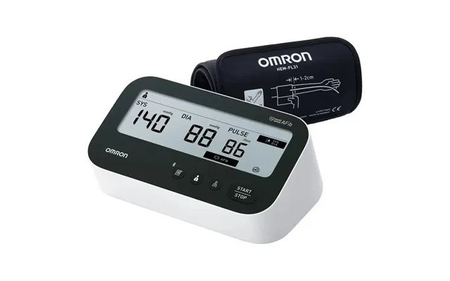 Omron M4 Connect Afib Blodtryksmåler Sort Hvid