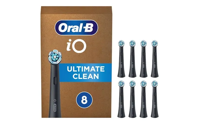 Oral-b Io Ultimate Clean Børstehoveder Sort - 8 Stk.