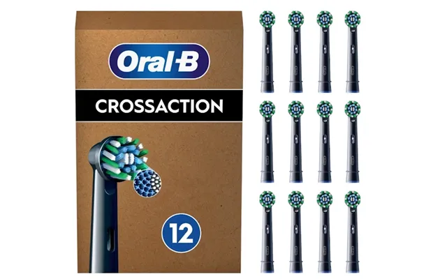 Oral-b Pro Crossaction Børstehoveder Sort - 12 Stk.