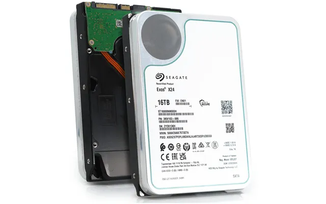 Seagate Exos X24 Harddisk St16000nm000h 16tb 3.5 Sata-600 7200rpm Factory Recertified