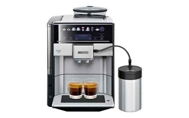 Siemens Eq.6 Plus S700 Te657m03de Automatisk Kaffemaskine Rustfrit Stål Sort