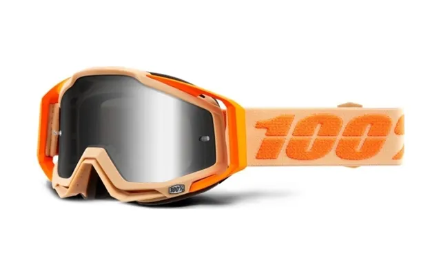 100% Racecraft Sahara Beskyttelsesbriller Anti-dug Sølv Spejlglas Anti-dug Gennemsigtigt Glas 10 Låg Ny