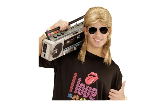 80er Mullet Paryk - Blond