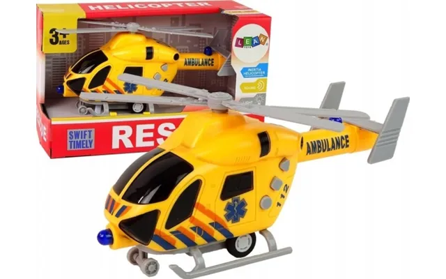 Ambulance Rescue Helicopter Yellow Sound Lights