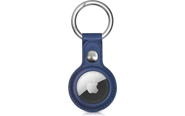 Apple Airtag Etui I Pu-læder - Blå