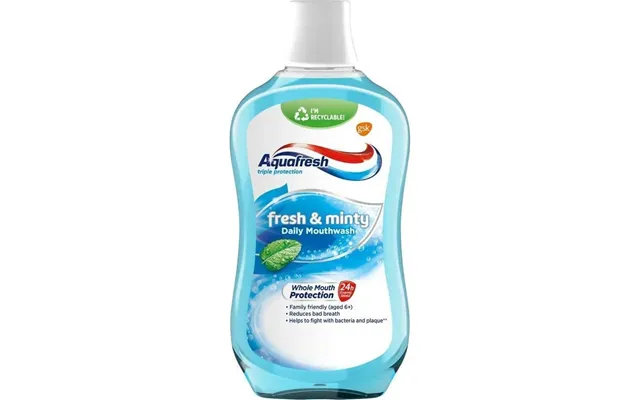 Aquafresh Fresh & Minty Skyllevæske Til Mund 500 Ml