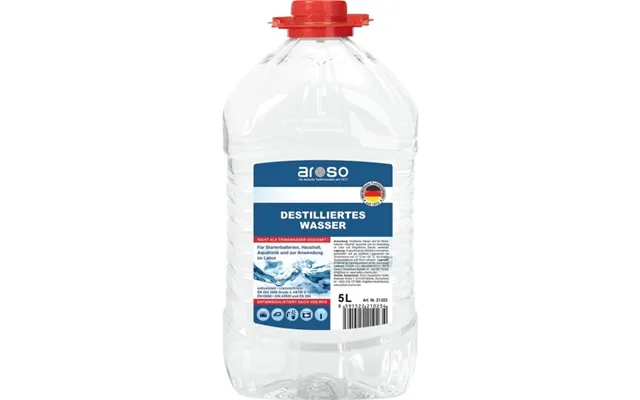 Aroso 21023 Aroso Destilliertes Wasser 5.0 Liter Destilleret Vand