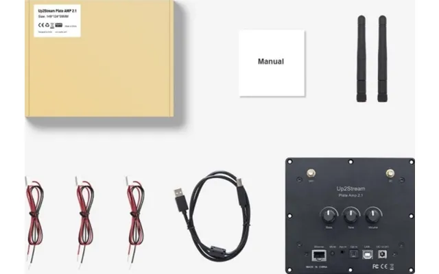 Arylic Up2stream Plate Amp 2.1 - Multiroom Trådløs 2.1 Plateforstærker