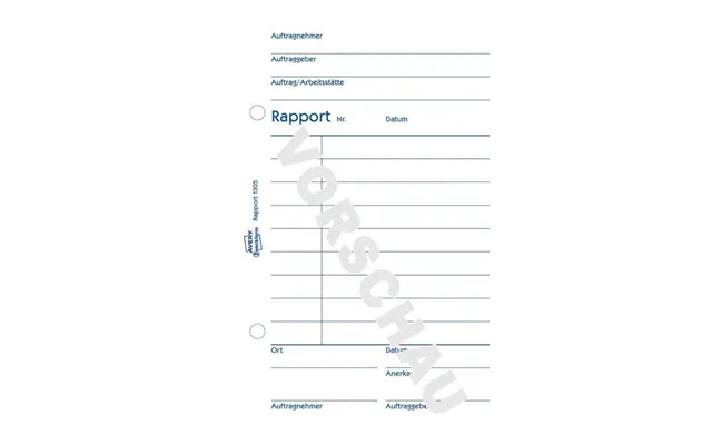 Avery Zweckform - Rapportblanket