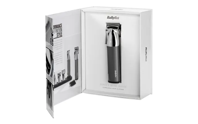 Babyliss Super-x Metal Professional Hair Clipper 13-piece Set Anthracite E996e