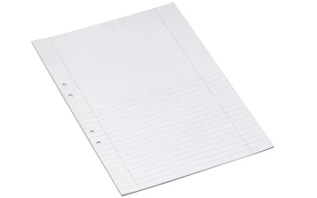 Bantex Arbejdsblade A4 Side Linjeret 9mm Med Svensk Hulning