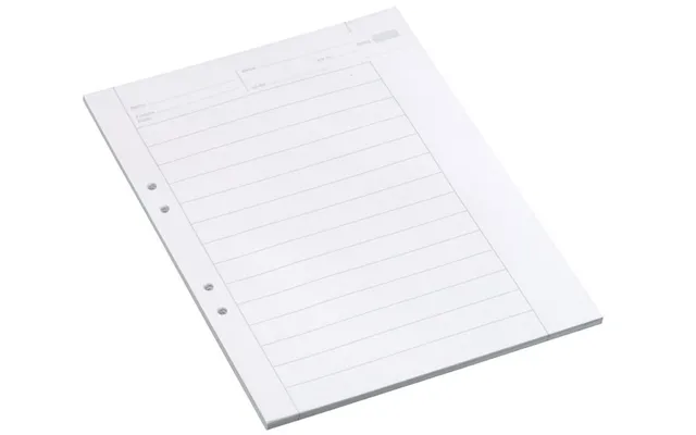 Bantex Eksamenspapir A4 Hvid Linjeret 18mm - Med Svensk Hulning 500 Ark