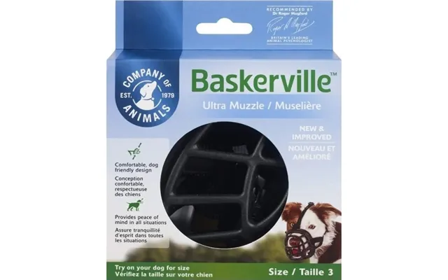 Baskerville Baskerville Ultra-3 Mundkurv Sort