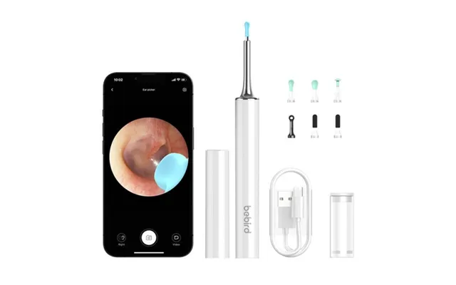 Bebird Otoskop Med Ørerensningskamera Bebird T15 Hvid