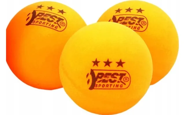 Best Sporting Sæt Med 6 Orange Bordtennisbolde Ø40 Mm - Klasse 3 Træning Best Sporting 23113